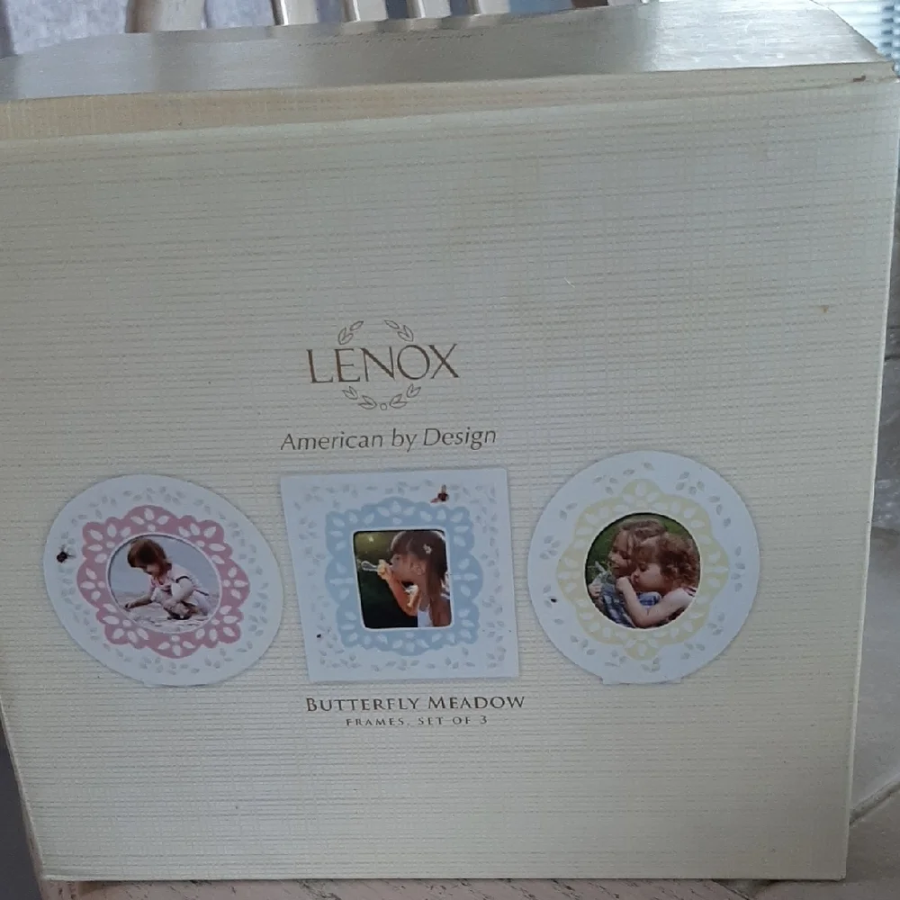 Lenox NIB Butterfly Meadow Photo Frame Set Of 3